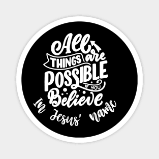 Believe in Jesus Magnet